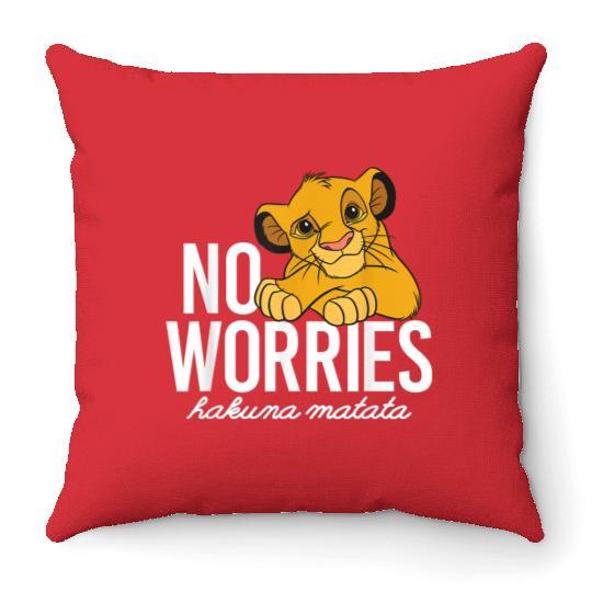 Disney Lion King Classic No Worries Simba Throw Pillows