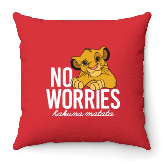 Disney Lion King Classic No Worries Simba Throw Pillows