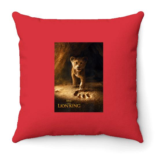 Disney The Lion King Simba Paw Live Action Poster Throw Pillows