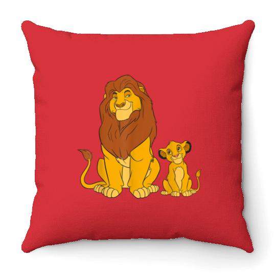 Disney The Lion King Young Simba And Mufasa Throw Pillows