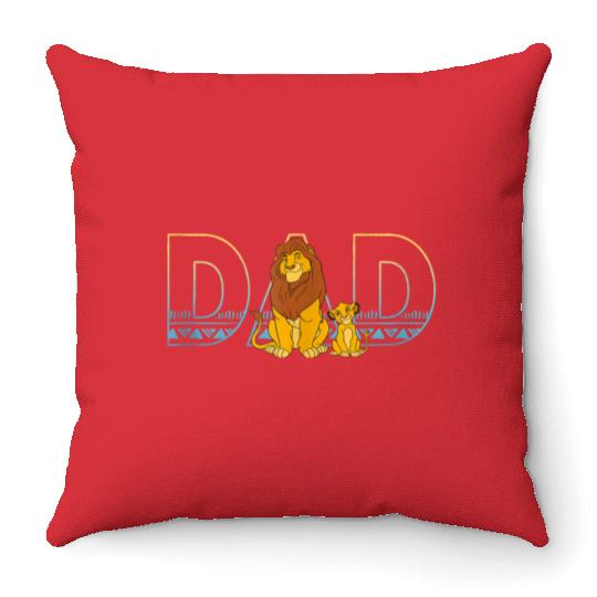 Disney The Lion King Simba And Mufasa Dad Throw Pillows