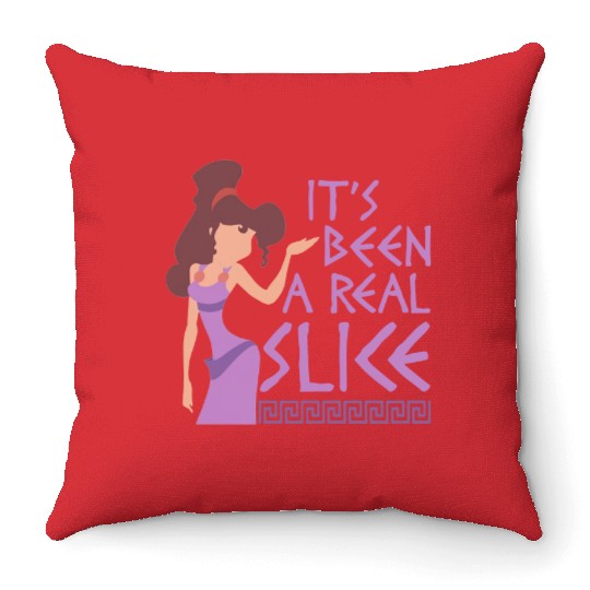 It's Been A Real Slice Throw Pillows Throw Pillows, Disney Megara Hercules Throw Pillows