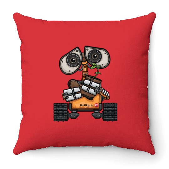 Cute Wall-E Throw Pillows, Disney Pixar Wall-E, Wall E Cartoon Throw Pillows, Disney Wall-e Throw Pillows