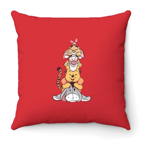Vintage Winnie The Pooh Throw Pillows, Disney Piglet Tigger Eeyore Throw Pillows