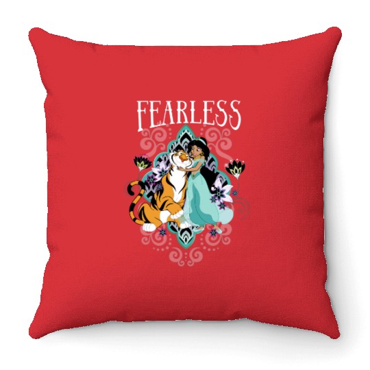 Princess Jasmine Alladin Throw Pillows, Disney Character Throw Pillows