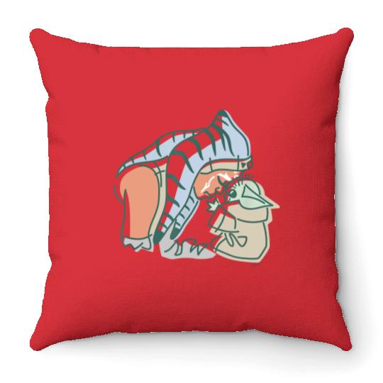 Grogu and Ahsoka Tano Throw Pillows, Disney Star Wars Throw Pillows