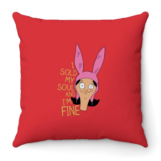 Louise Belcher Bob's Burgers Throw Pillows