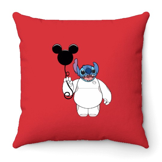 Disney Stitch and Baymax Body Balloon Throw Pillows