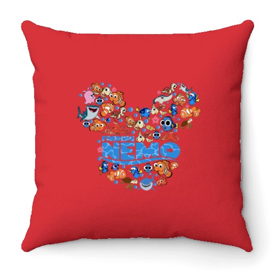 Finding Nemo Throw Pillows, Disney Nemo Throw Pillows, Nemo Throw Pillows, Disney Cruise Throw Pillows, Nemo Character Throw Pillows
