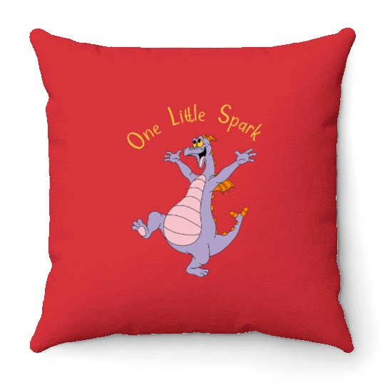 Disney Throw Pillows / Figment Throw Pillows / One Little Spark / Epcot Throw Pillows
