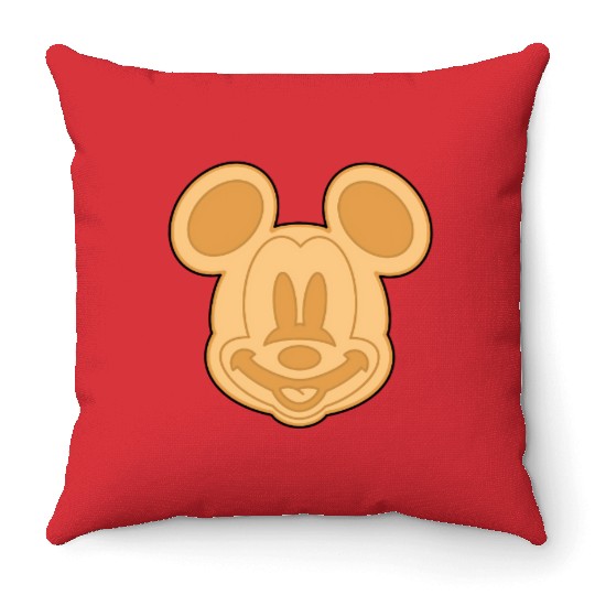 Mickey Waffle Throw Pillows, Disney Food Throw Pillows, Disney Snack Throw Pillows