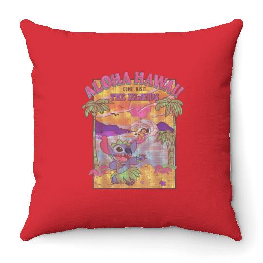 Disney Lilo Amp Stitch Aloha Hawaii Come Visit The Throw Pillows