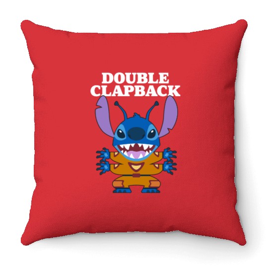 Disney Lilo Stitch Double Clapback Stitch Chest Portrait Throw Pillows