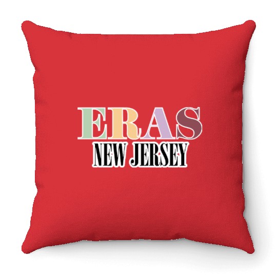 Eras Tour New Jersey Throw Pillows