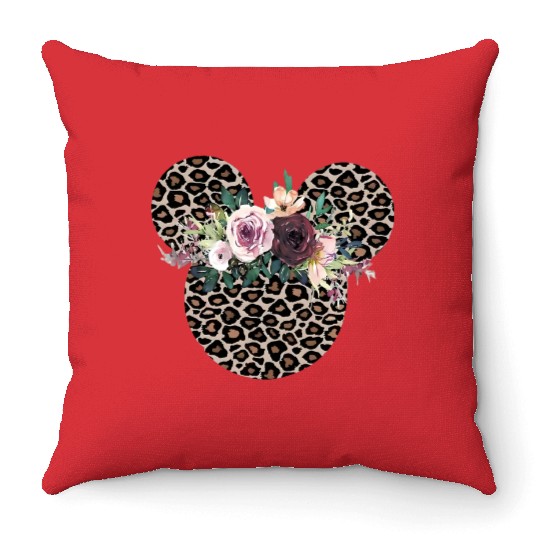 Disney Floral Throw Pillows, Disney Ears Throw Pillows
