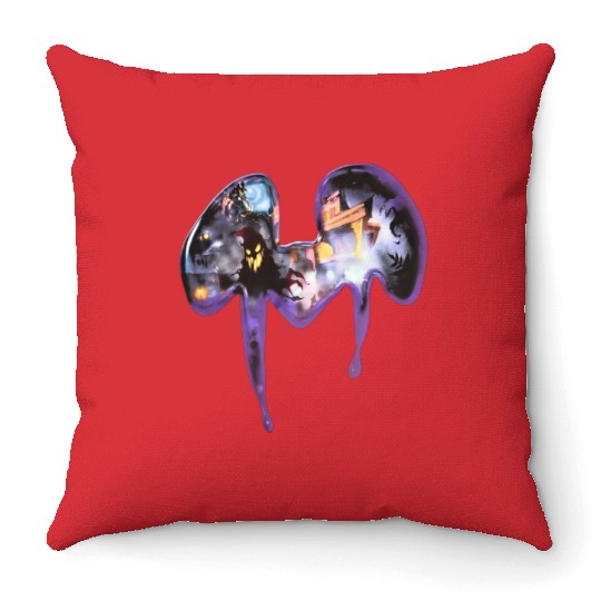 Disney Epic Mickey Mens Halloween Mickey Mouse Ears With Ghosts Throw Pillows