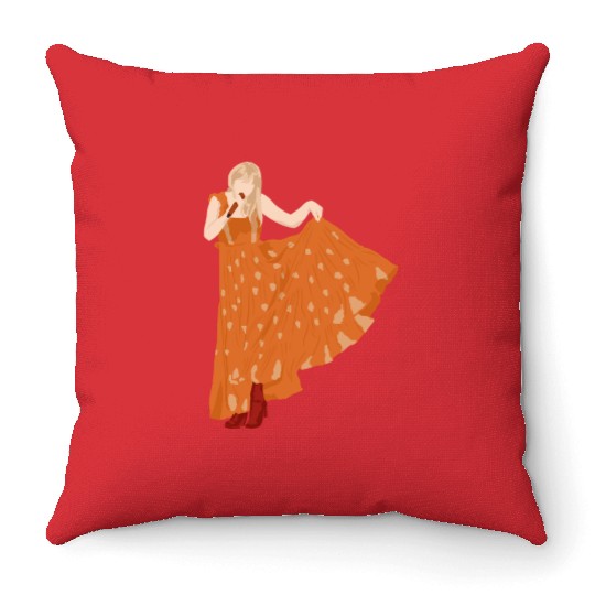 evermore eras tour Throw Pillows