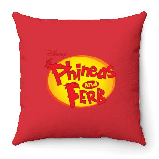 Phineas and Ferb the disneys animation Throw Pillows