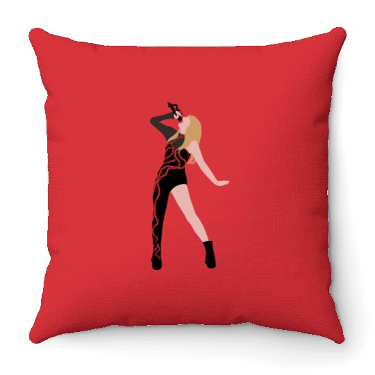 Eras tour reputation Throw Pillows