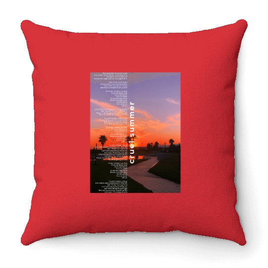 Cruel Summer Taylorr Swift sunset Throw Pillows