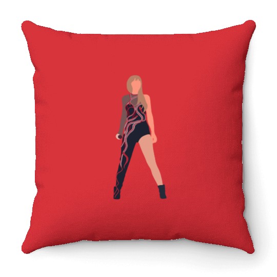 Eras-Tour Reputation Outfit Throw Pillows