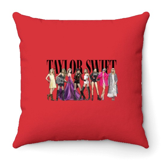 TaylorSwift Taylor's Era Folklore Throw Pillows