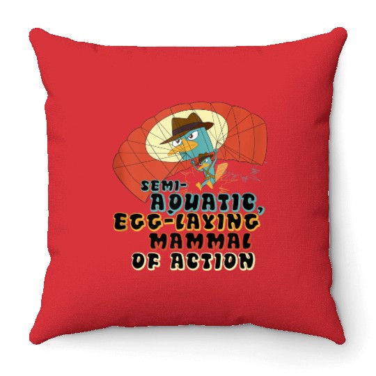 Disneys Phineas And Ferb Semi-aquatic Egg-laying Mammal Throw Pillows