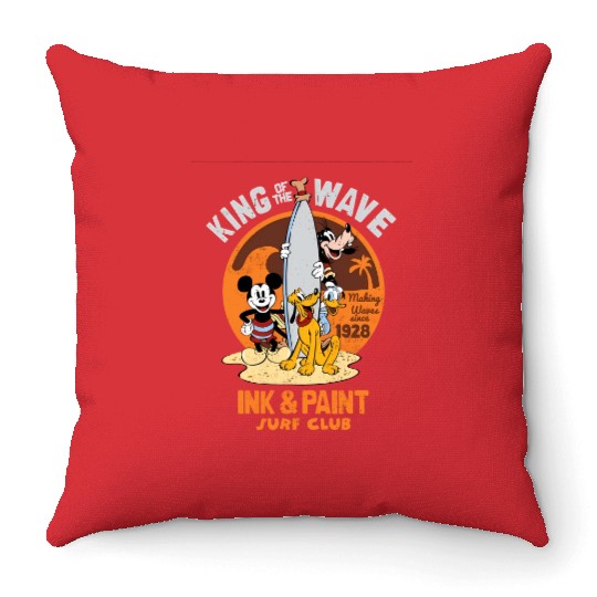 Disneys Stores- Mickeys Surf Throw Pillows