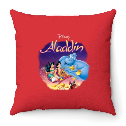 Disney Aladdin Jasmine Princess Jafar Abu Genie Throw Pillows