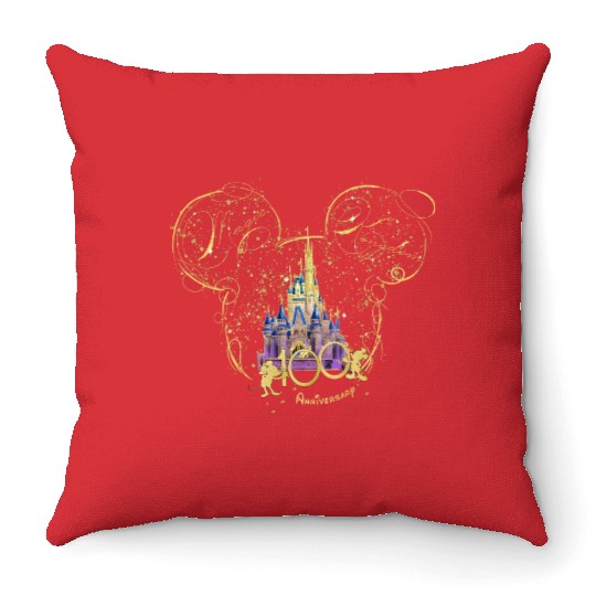 Magic Kingdom Throw Pillows, Disney 100th Anniversary Throw Pillows, Disney Castle Throw Pillows