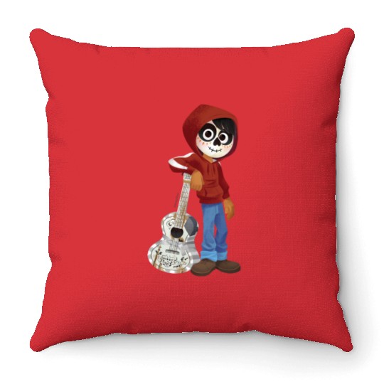 Disney Pixar Coco | Miguel | Standing with Guitar Throw Pillows