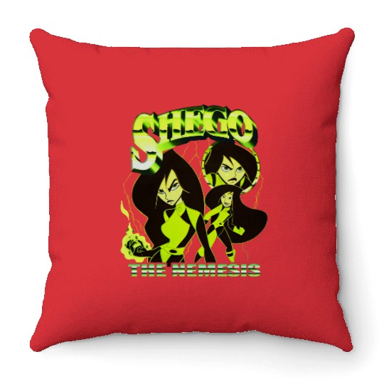 Kim Possible Shego The Nemesis Throw Pillows, Disney Kim Possible Clothingx