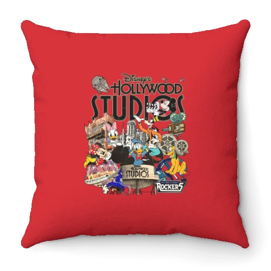 Vintage Disney Hollywood Studios Throw Pillows