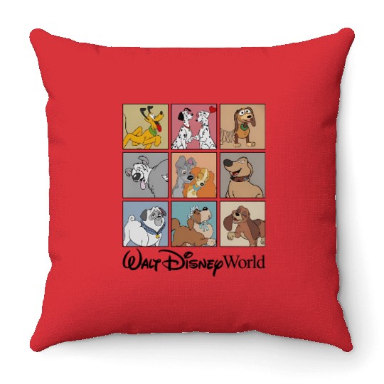 Disney Dogs Throw Pillows, Disney Pets Throw Pillows