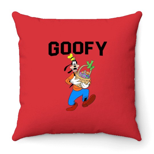 Easter Goofy Throw Pillows, Disney Goofy Easter Throw Pillows, Disney Easter Egg
