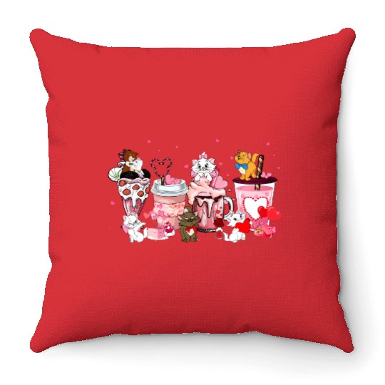 Disney The Aristocrats Valentine Coffee Throw Pillows