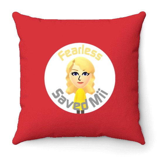 Tayl0r Swift - Fearless Saved Mii Throw Pillows