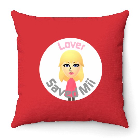 Tayl0r Swift - Lover Saved Mii Throw Pillows