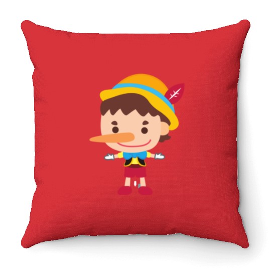 Waltdisneyworld Pinocchio Artwork Art Throw Pillows