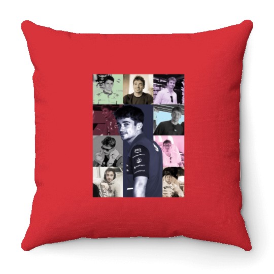 charles leclerc eras tour Throw Pillows