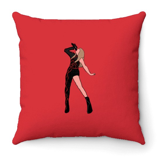 Swift reputation outfit eras tour Throw Pillows