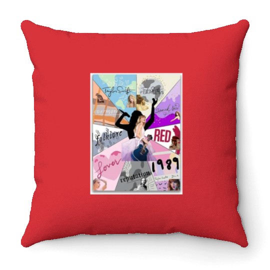 the singer's Eras Tour Throw Pillows