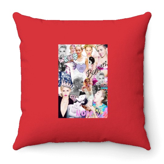 Miley Cyrus Eras Tour (3) Throw Pillows