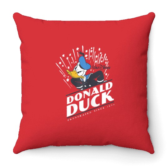  disneys Donald Duck 90th Anniversary Frustrated Since 1934 Gifts Throw Pillows