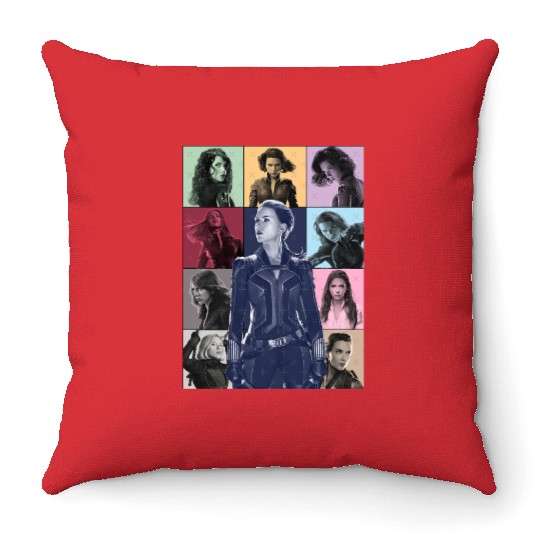 Black Widow Eras Tour Throw Pillows