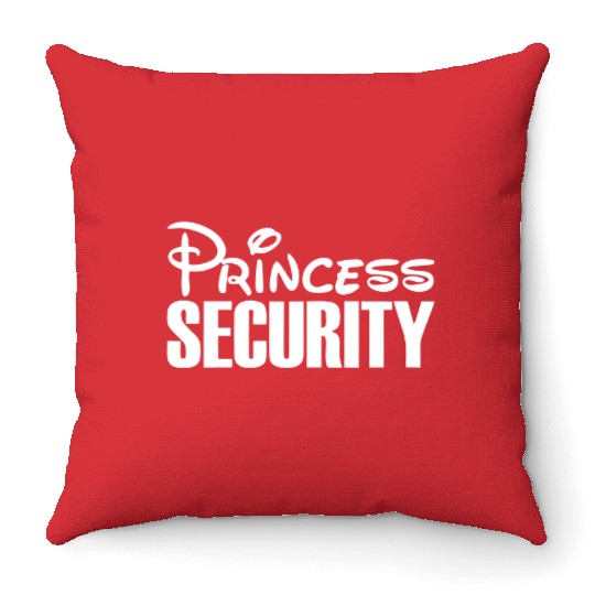 Disney Princess Security Disney Throw Pillows, Disney Dad Throw Pillows