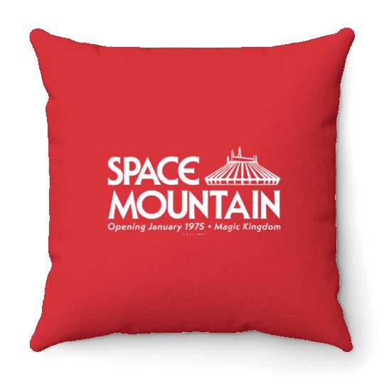 East Coast Space Mountain (White) - Theme Park Series - Disney - Throw Pillows