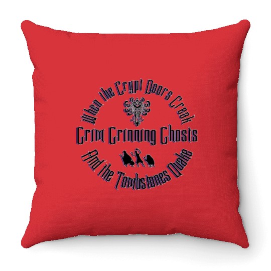 Haunted Lyrics - Disney - Throw Pillows