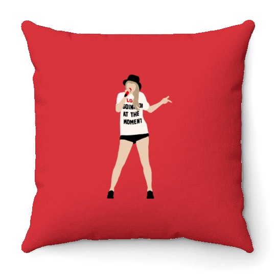 Red Eras Tour 22 Shirt Throw Pillows