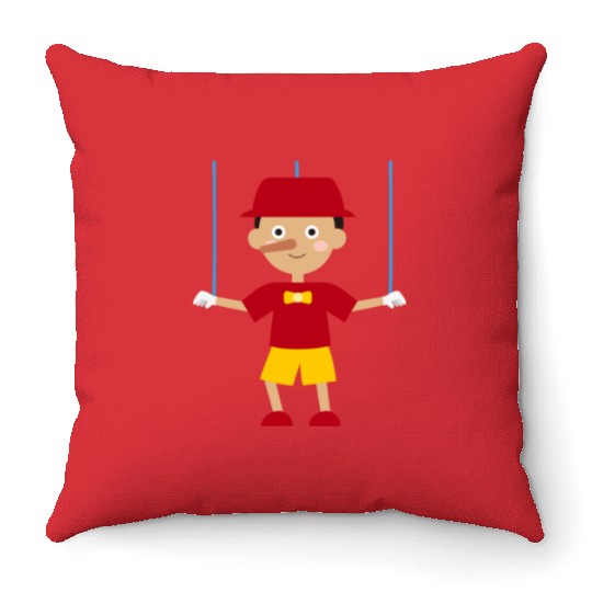 Waltdisneyworld Pinocchio Artwork Art 3 Throw Pillows